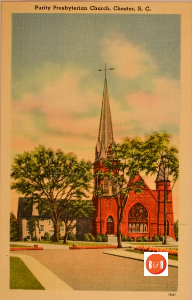 Another postcard view of Purity Church. Courtesy of the Martin Postcard Collection – 2014