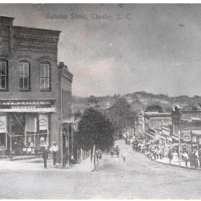 Chester’s Hill looking down Gadsden St., at the turn of the 20th century.