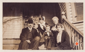 Back row L to R. – Isabel Elliot McKinnell – Mary Watson McKinnell – Mary Craik McKinnell Front row L to R. – William McKinnell Sr. – William McKinnell Jr. – Jennie Craik McKinnell