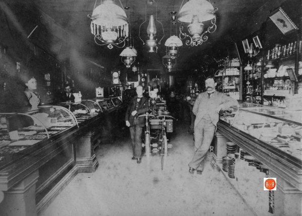 Interior view of the Stahn’s Jewelry Company circa 1915. Courtesy of the Kelsey Collection – 2013