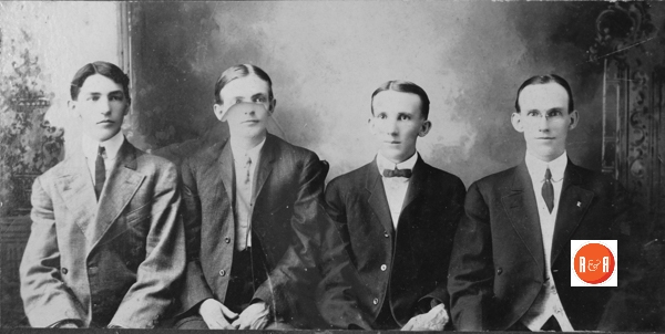 Four brothers (L-R) Wm. R. Sims, Mijaman (Stark) Sims, R.E. Sims and Rev. F. K. Sims. Stark Sims was a pharmacist in the 1940’s at Standard Drug Store in Chester, SC.