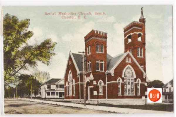 Postcard view of the church. Courtesy of the AFLLC Collection