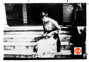 Annie May Pryor Marion at the Pryor home in 1916. Courtesy of the Pettus Archives at Winthrop University - 2014