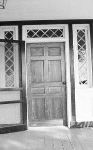 The handsome door at the Colvin house is idential to many structures having been constructed in that region of Chester and Fairfield Counties. Courtesy of the AFLLC Collection