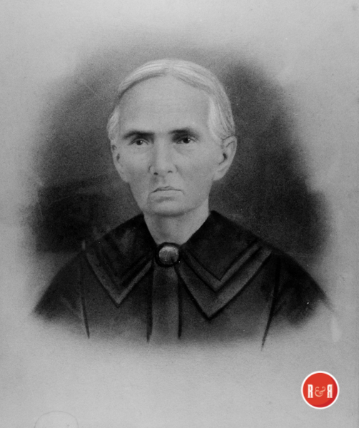 Isabella Wylie – Strait (1811 – 1881), the daughter of Peter Wylie and the mother of Wm. F. Strait, MD of Rock Hill, S.C.  He  was Rock Hill's first surgeon, and responsible for recruiting a large number of his kinsmen to join him in practicing medicine in the city. Courtesy of the JMG Collection – 2019