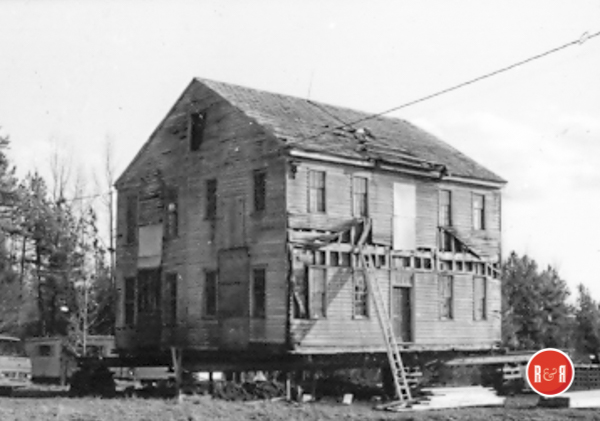 Wherry House prior to moving to its new home.
