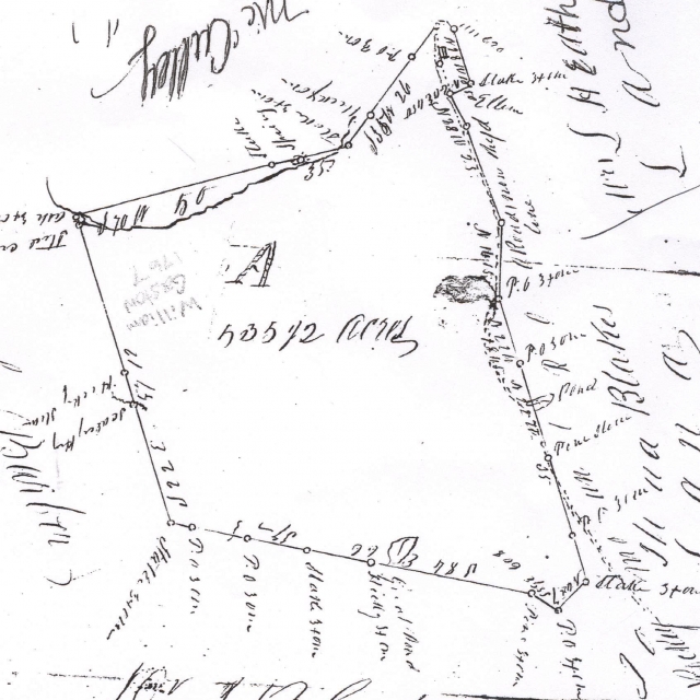 The location of the Ingram – Montgomery house is at the top right of this survey.