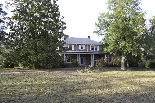 The brick McCandless home that replaced the historic structure. Designed by Rock Hill architect, A.D. Gilchrist.