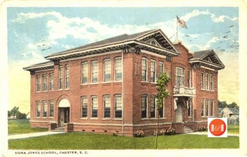 The Dora Jones School “graded school” in downtown Chester, S.C.  Image courtesy of the Davie Beard Collection – 2016