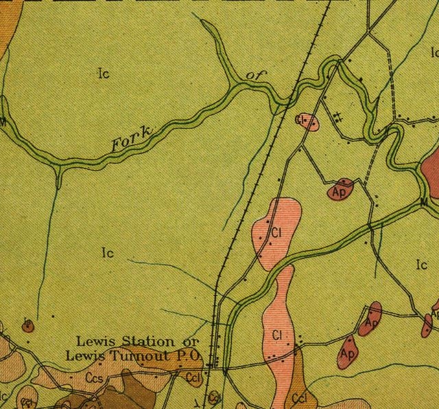 The prosperous Wherry farm was in the middle of the rich cotton growing area of Northern Chester Co., near Fishing Creek. SC Soil Map Section – 1912