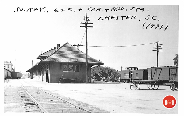 Postcard view of the depot in 1933. Courtesy of the AFLLC Collection - 2017
