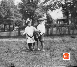 Frank and Claudia Key as children at their home on York St., Chester, S.C. often visited their grandmother's home in Lowry's.