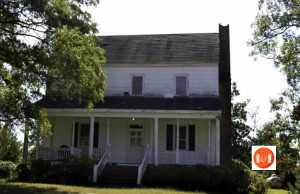 Simpson home prior to restoration in 2013.