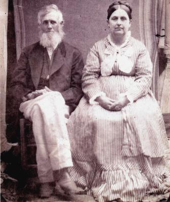 Francis James Erwin and his wife, Letitia Smith - Erwin. Date unknown.