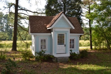 The playhouse, a replica of an historic home in Virginia built by the owner’s great – grandparents, ca. 1900.