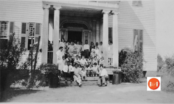 Erwin family reunion at the Erwin-Abell home in circa 1940.