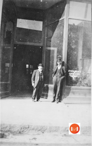 Mr. Sims at his store on Gadsden Street in Chester, S.C.