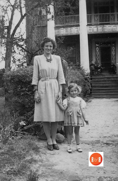 Sarah Meador McLemore and daughter, Sarah McLemore Floyd in circa 1941 – Union County, SC