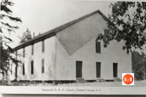 The original Hopewell ARP church. Courtesy of the Chester Co. Library.