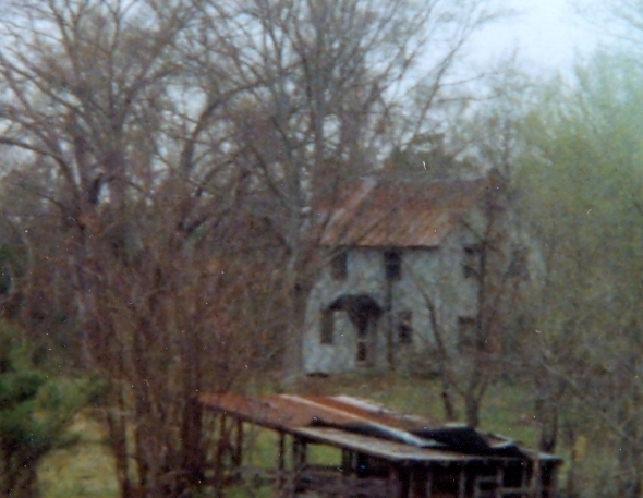 Joseph Alexander Gaston’s log house on the west side of I-77 off Fishing Creek Church road. This cabin stood until the 1980s in remarkable condition.