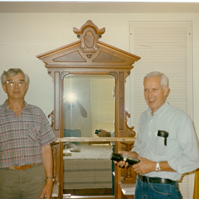 Frank Strait Fairey, M.D., of Rock Hill, S.C. (left), was also a descendent of the Gaston family who proudly carried on the decades of medical service. Pictured (right), is John Gaston Fairey, his brother, of Waller Texas, the Texas State horticulturist and heritage gardener. His Peakerwood Garden complex (renamed the John Fairey Gardens in 2021), is recognized as one of the nation’s premier “National Conservation Gardens”.