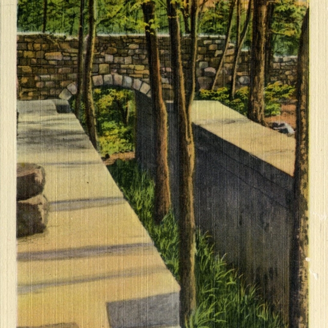 Postcard view of the canal. Courtesy of the Turner Collection – 2012