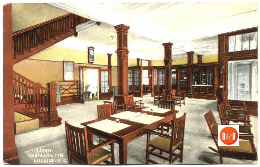 Interior postcard image of the Inn's dining area. Courtesy of the Davie Beard Collection - 2016