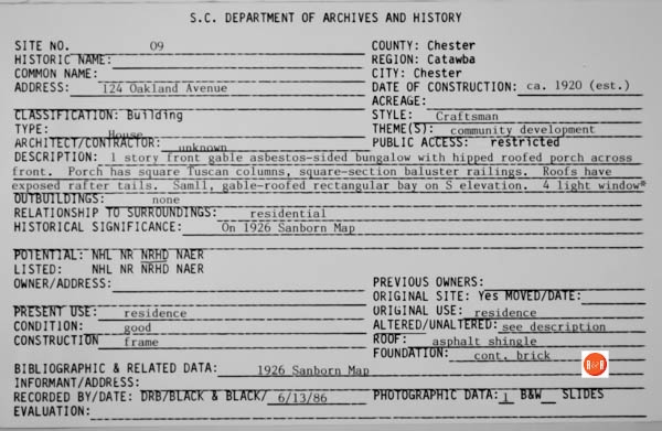 Courtesy of the SC Dept. of Archives and History – 1986