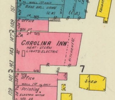 1917 – Carolina Inn’s new location.