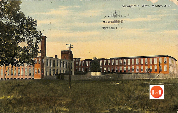 Many of the hotel's patrons were involved in the textile industry associated with Springstein Mill, within walking distance of the hotel.  Courtesy of the Tucker Postcard Collection - 2017