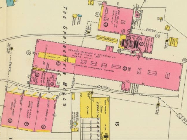 Sanborn Map layout of one of Chester’s major employers and economic forces in the early 20th century.