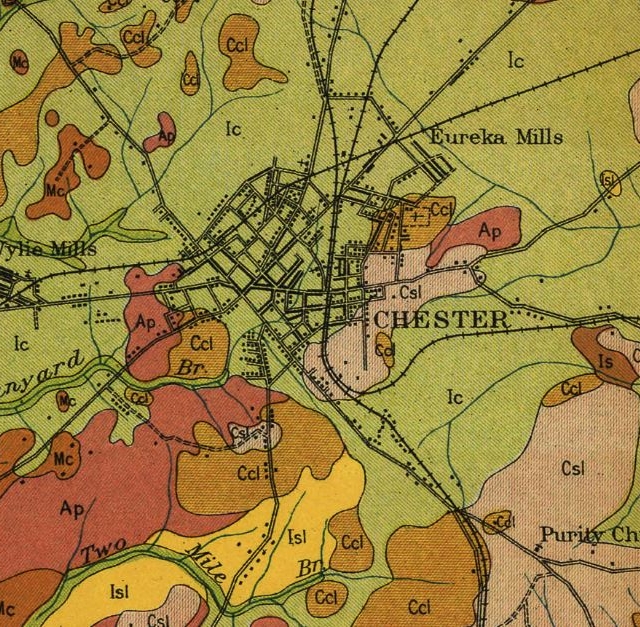 Note the 1912 Soil Map shows the location of Wylie Mill.