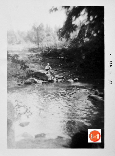 Playing in Fishing Creek was a routine activity in the hot summer months.