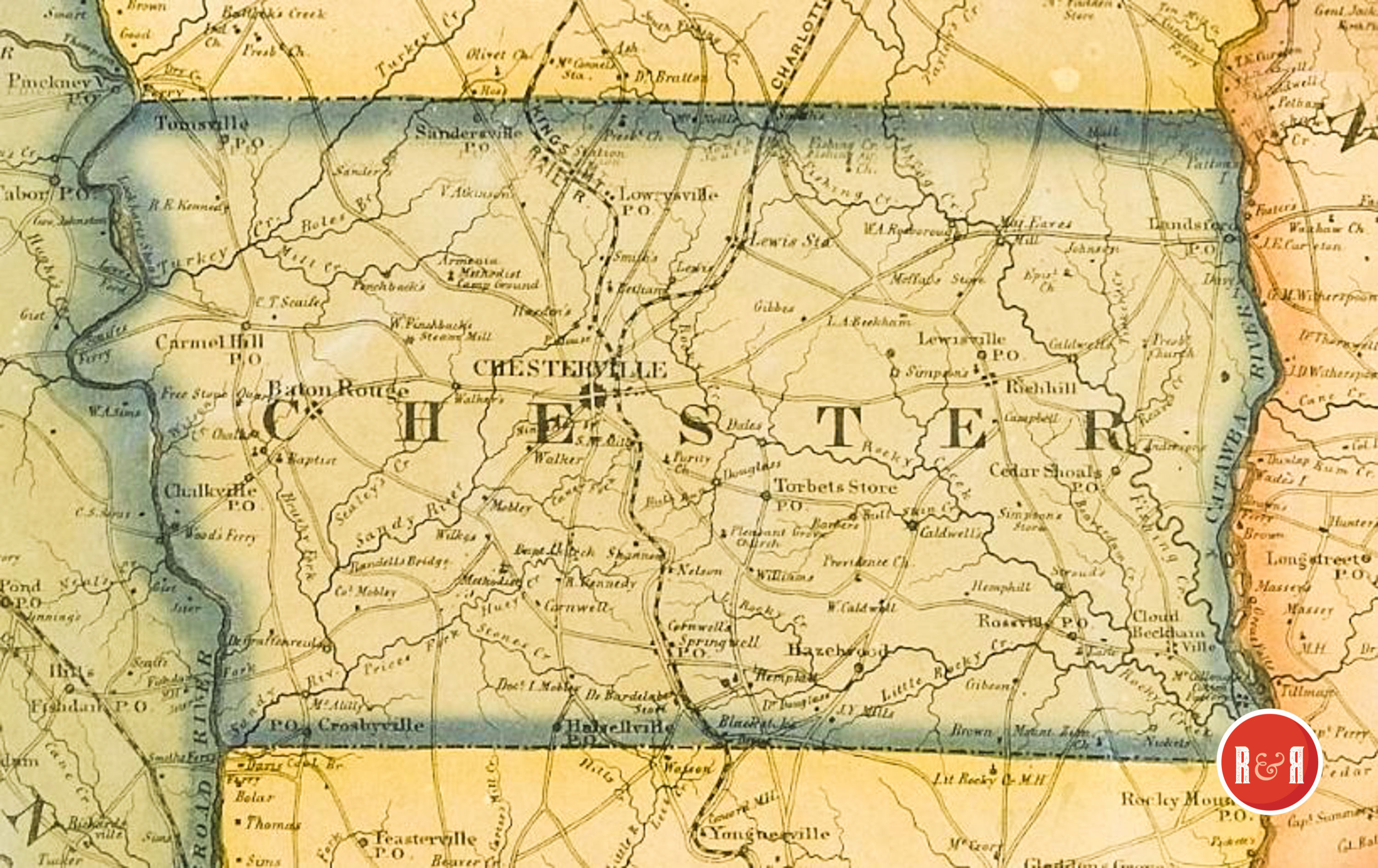 Colton's 1854 Map of Chester County