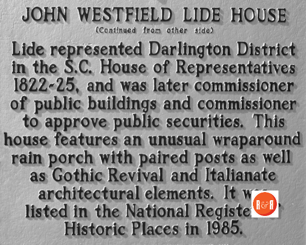 John Westfield Lide House