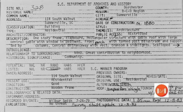 Courtesy of the S.C. Dept. of Archives and History