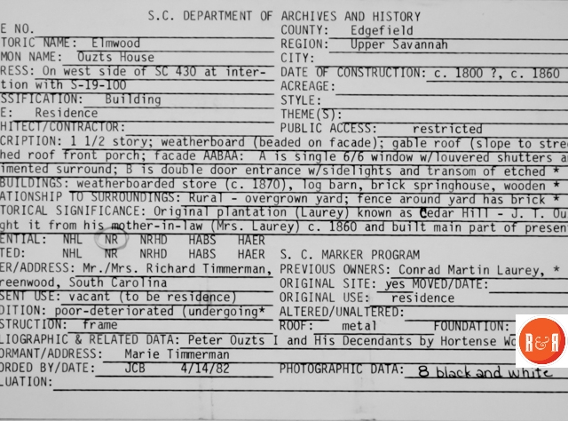 Courtesy of the S.C. Dept. of Archives