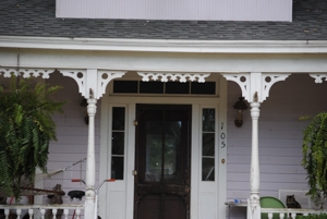 Detail of the front porch – 2014.