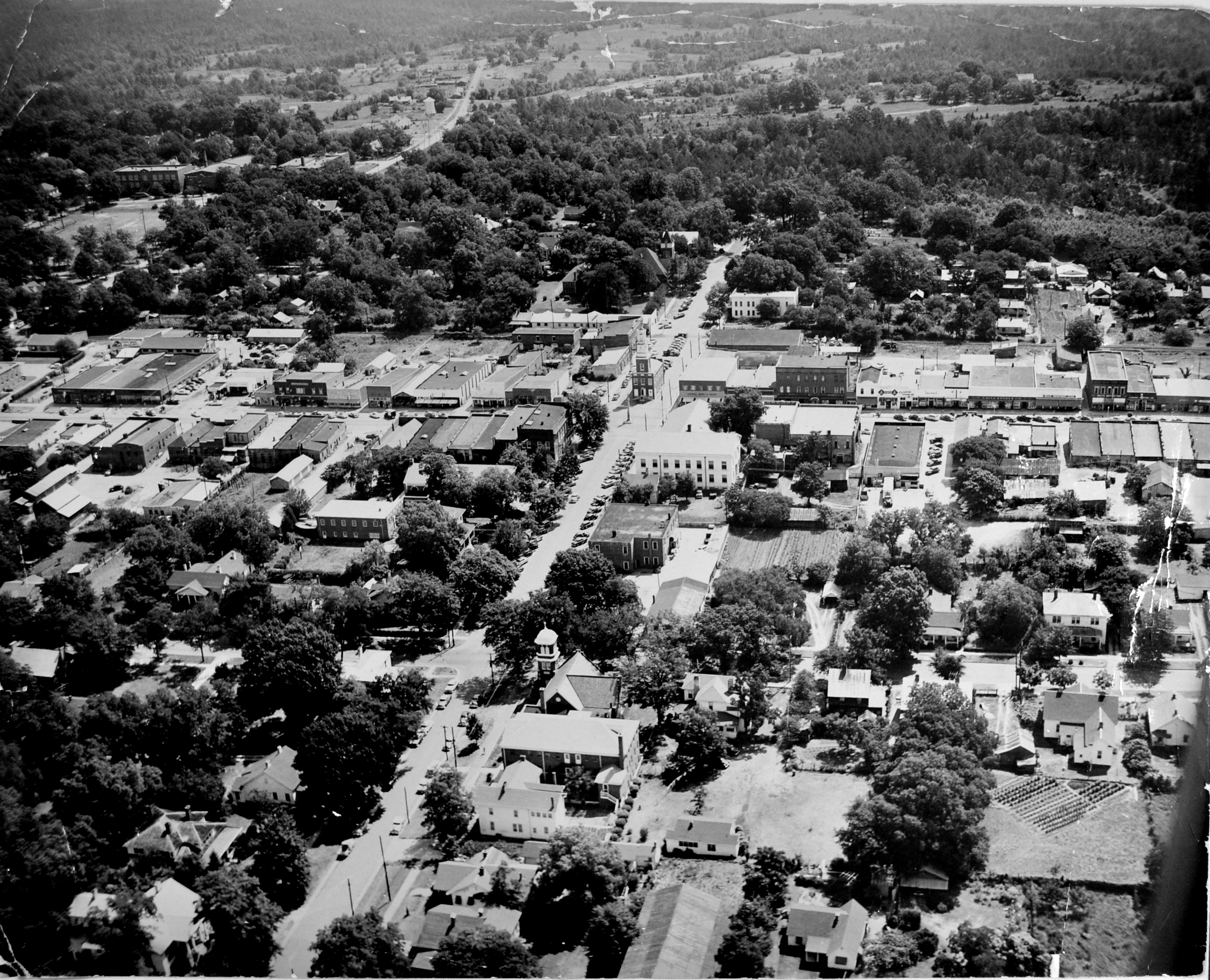 Aerial image of old Winnsoboro, S.C. - Courtesy of the AFLLC