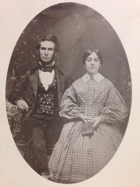 O.R. Thompson and his wife shortly after they were married.