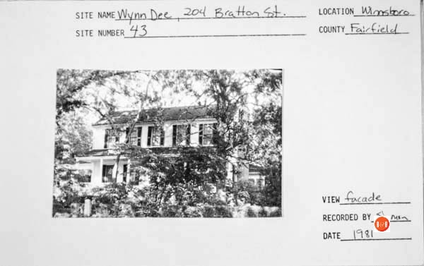 Courtesy of the SC Dept. of Archives and History – 1986