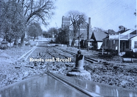 West College Street in 1937 when water and sewage lines were added.