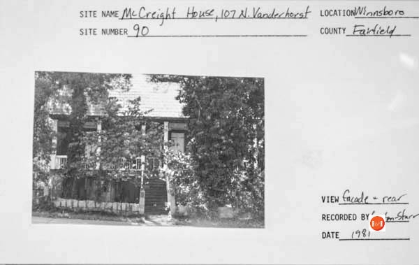 Courtesy of the SC Dept. of Archives and History – 1986