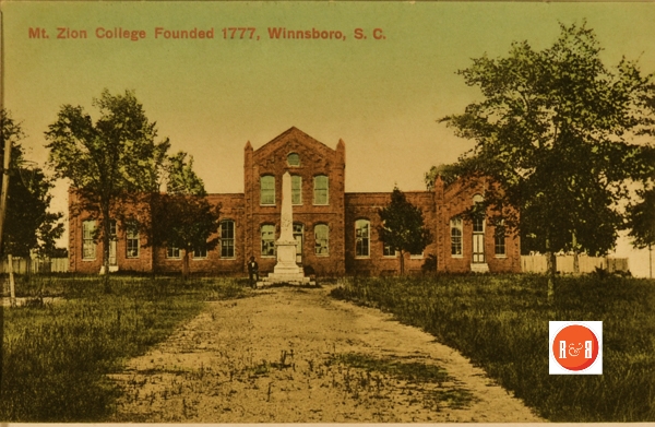 The original Mount Zion Institute building prior to the Civil War.