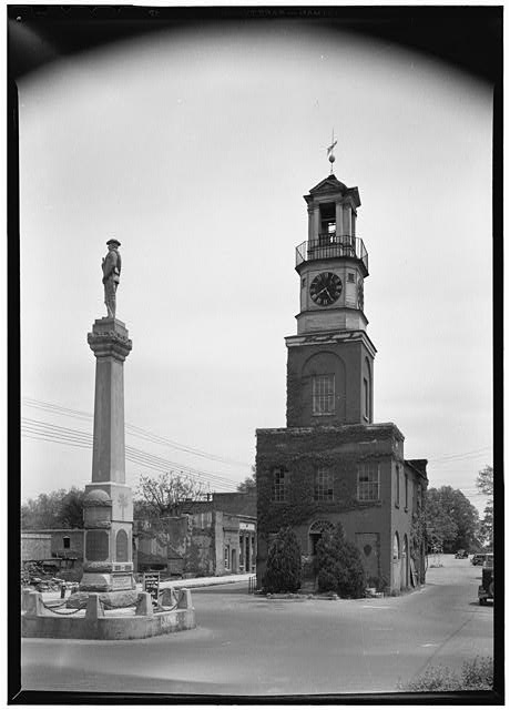 Historic America Building Survey photo of Winnsboro’s Clock Tower from the 1930’s