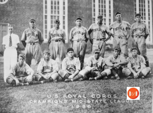 U.S. Royal Cords – Championship League in 1936 – Courtesy of the Fairfield Co Pictorial Heritage Book and the FC Museum.