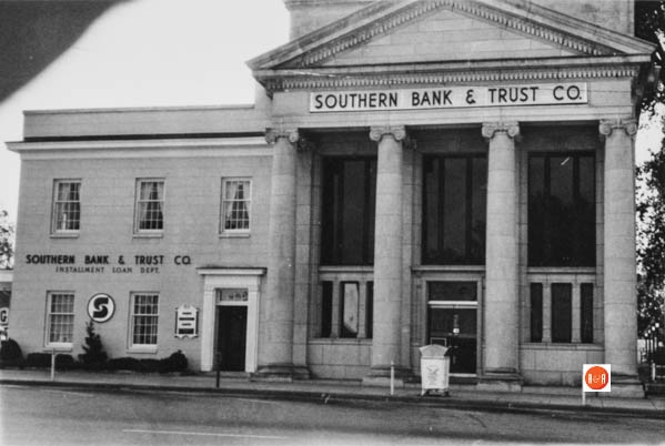 View of the building when it was Southern Bank and Trust. Courtesy of the SCDAH – 1981