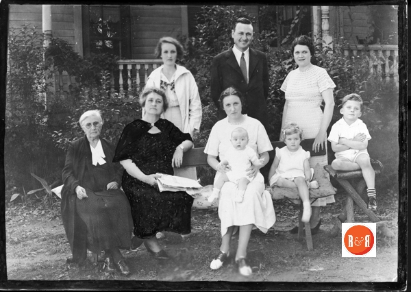 Sloan family in 1933 in the front yard of their Winnsboro home.