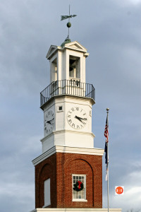 Winnsboro's town clock remains one of the town's most recognizable landmarks. Image courtesy of the Segars Collection - 2006