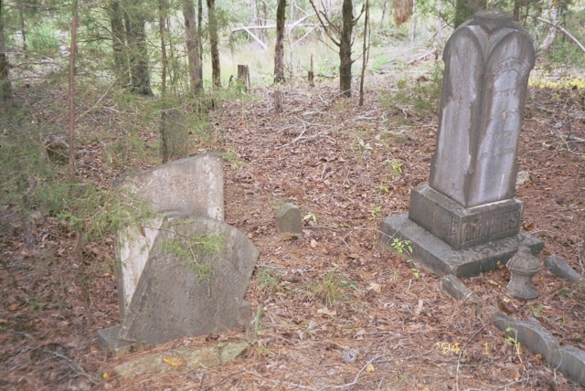 Grave site of Berryman Withers.